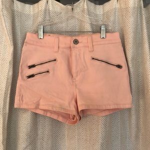 Pink high waisted shorts